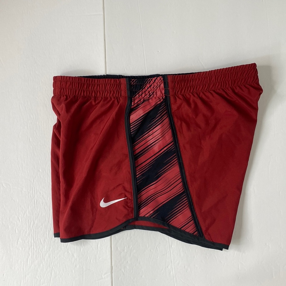 Nike Red and Black Athletic Shorts